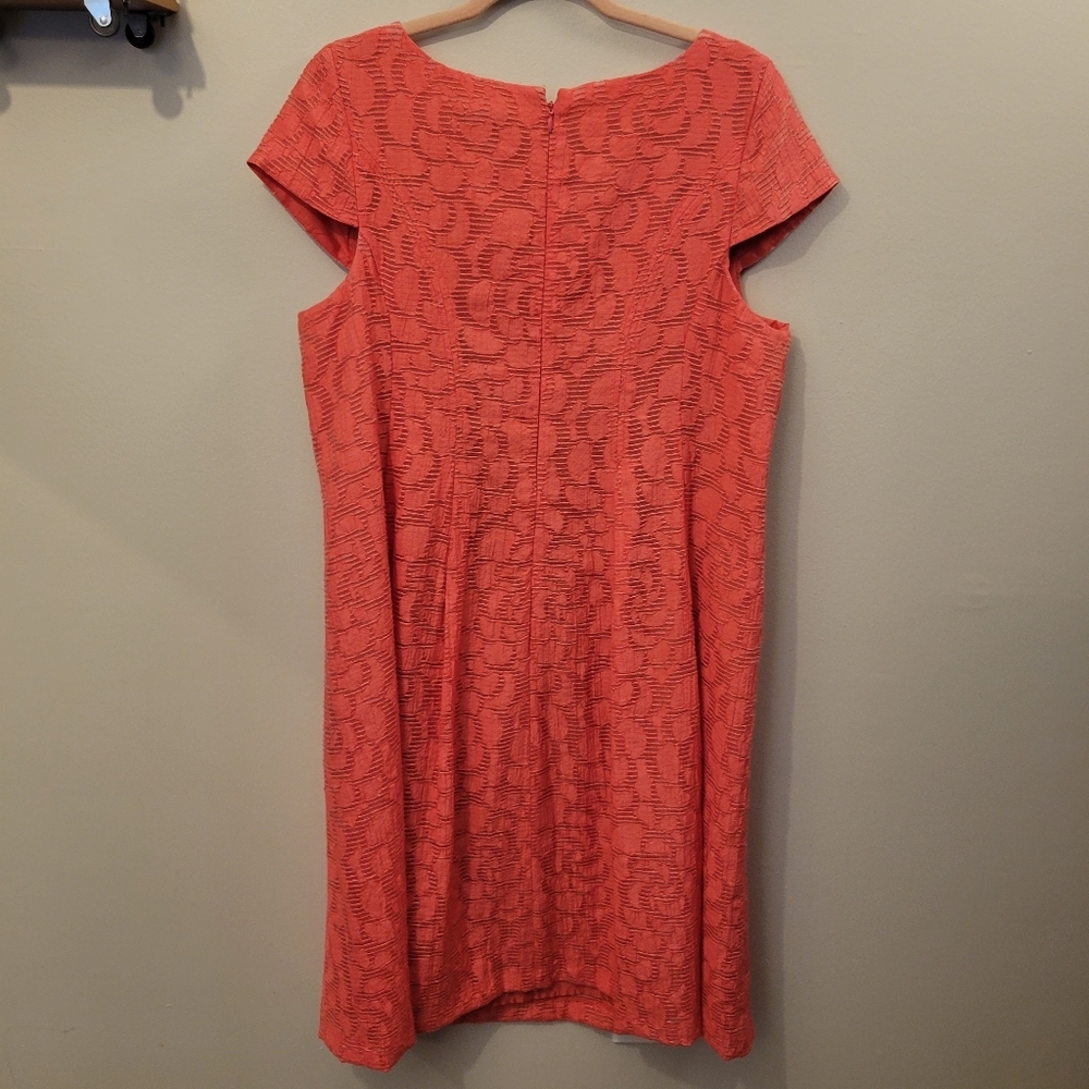 CJ banks A-line monogram shift dress